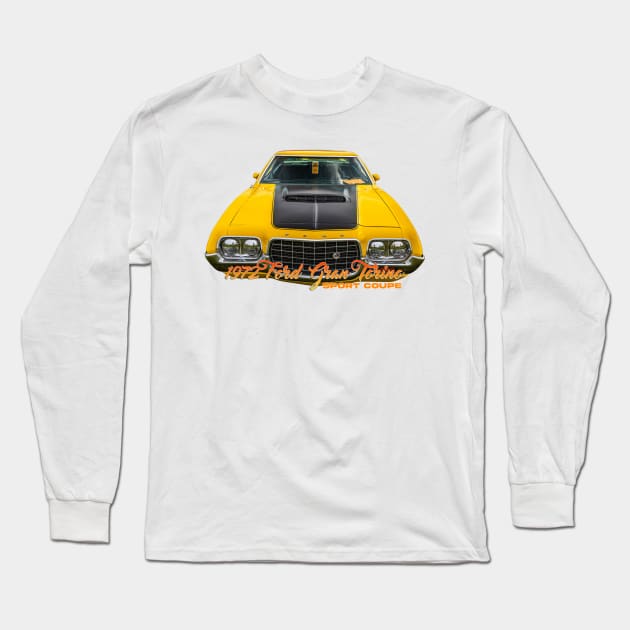 1972 Ford Gran Torino Sport Coupe Long Sleeve T-Shirt by Gestalt Imagery